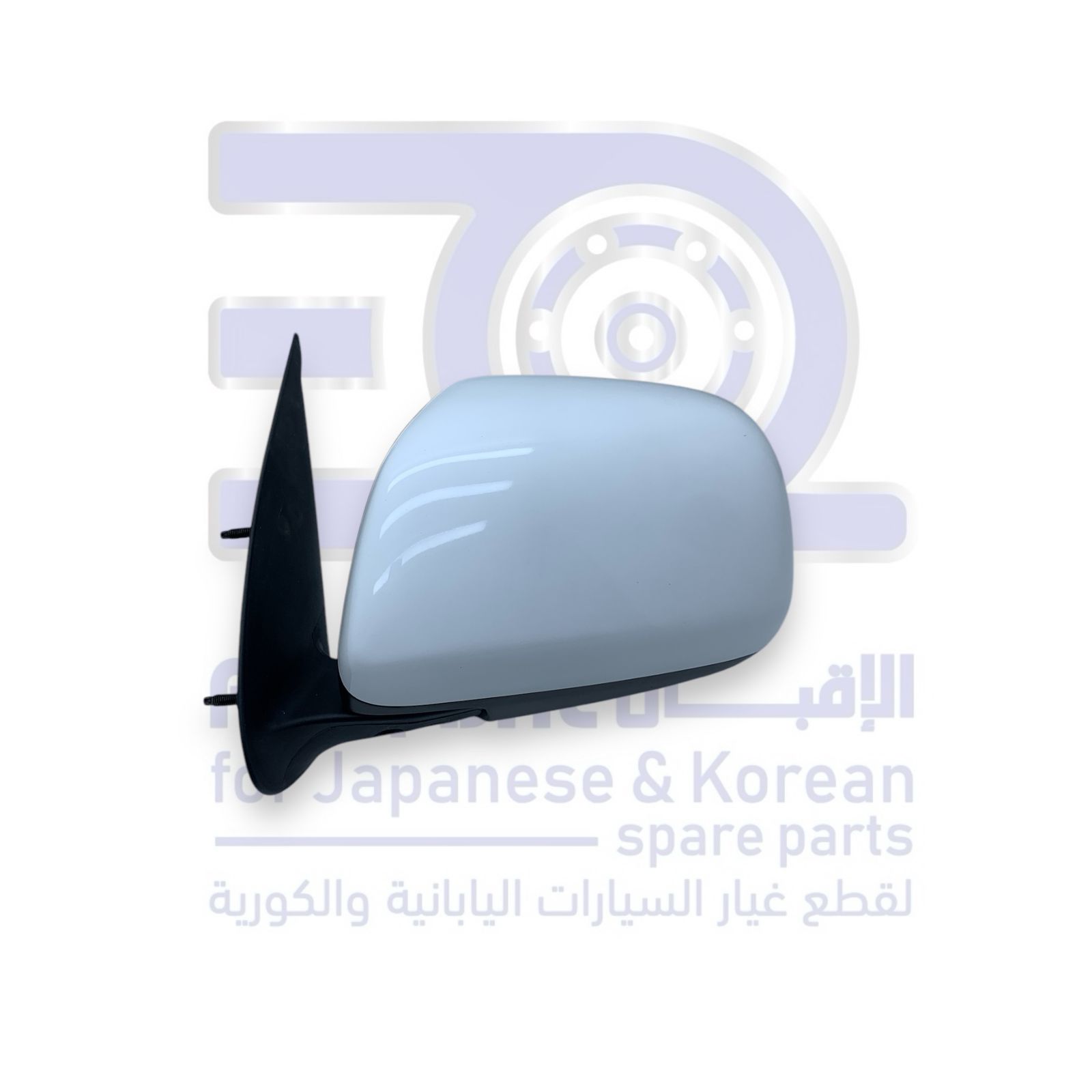 مراية باب تويوتا هايلكس أبيض من 2006 الى 2011 بدون كهرب يسار تايواني