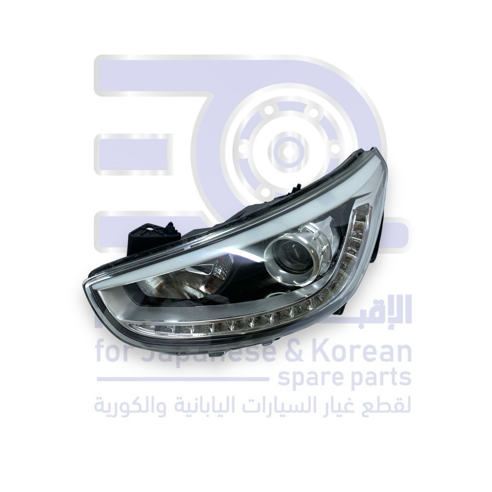 شمعة نور هونداي اكسنت من 2012 الى 2017 يسار عدسة ليد 